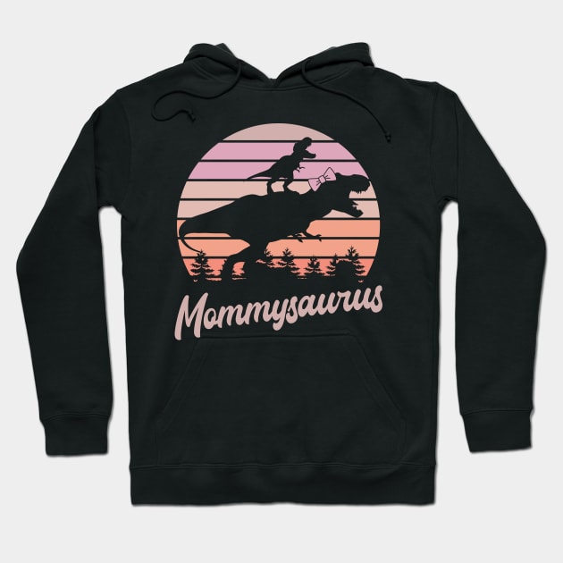 Mommysaurus T-Rex Dinosaur Hoodie by ryanjaycruz